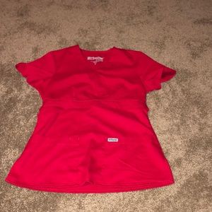 Red Grey’s Anatomy scrub top